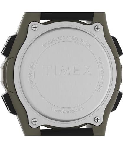 Timex Men's Expedition 41mm Watch - Black Strap Digital Dial Green Case - Image 4
