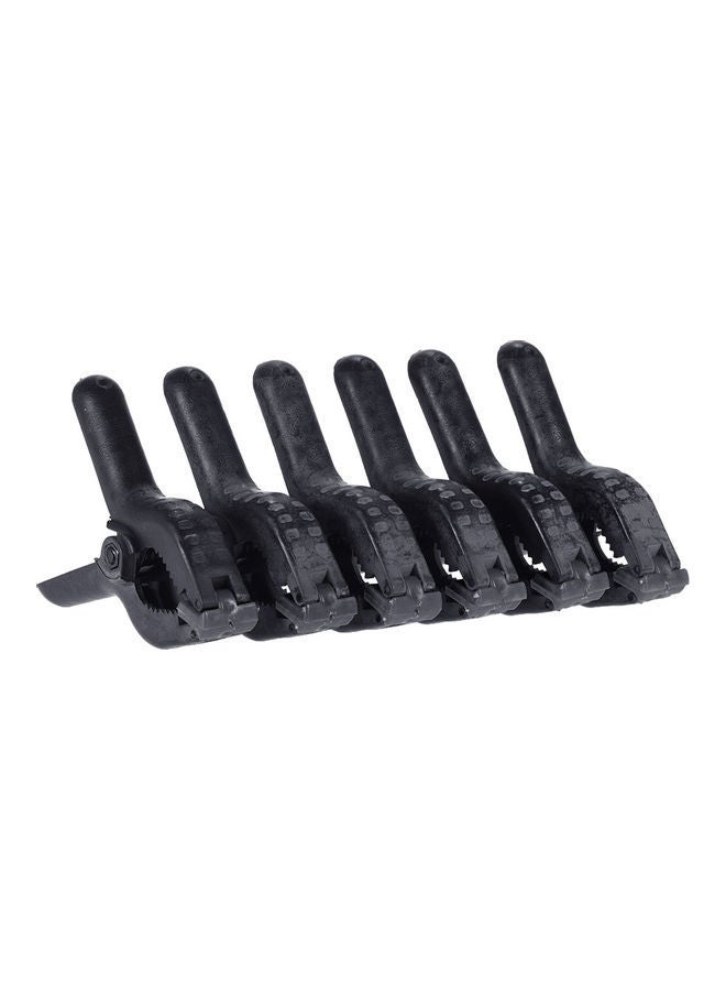 NIBEMINENT 6-piece Plastic Tight Clip Clamp Black - Image 2