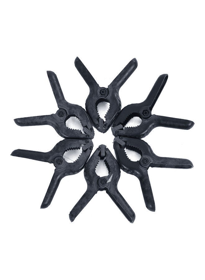 NIBEMINENT 6-piece Plastic Tight Clip Clamp Black - Image 3