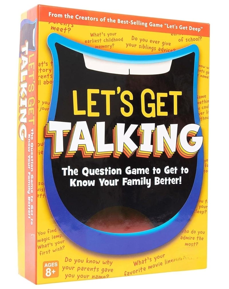 Tickles Let’s Get Talking – Interactive Family Bonding Card Game with Fun Questions & Conversations (Ages: 8+ Years, Players: 2+) - Image 1