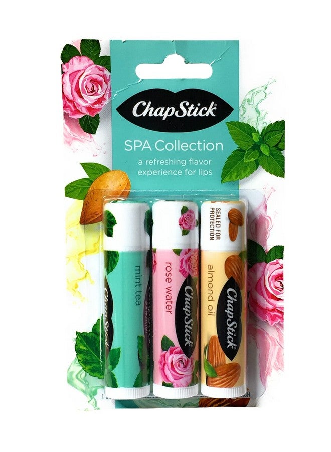 chapstick Chap Stick (1) Chapstick Spa Collection Trio (نكهة شاي النعناع وماء الورد وزيت اللوز) 3 أعواد، الوزن الصافي 0.15 أونصة (4 جرام) لكل منها - Image 2