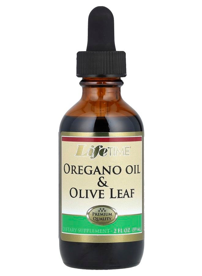 Lifetime Oregano Oil & Olive Leaf 2 fl oz (59 ml) 