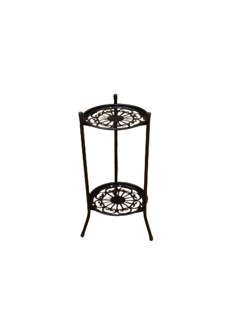general 2-Layer Minimalist Ironwork Flower Pot Stand Ground To Ground Succulent Green Luo Flower Rack - Image 1