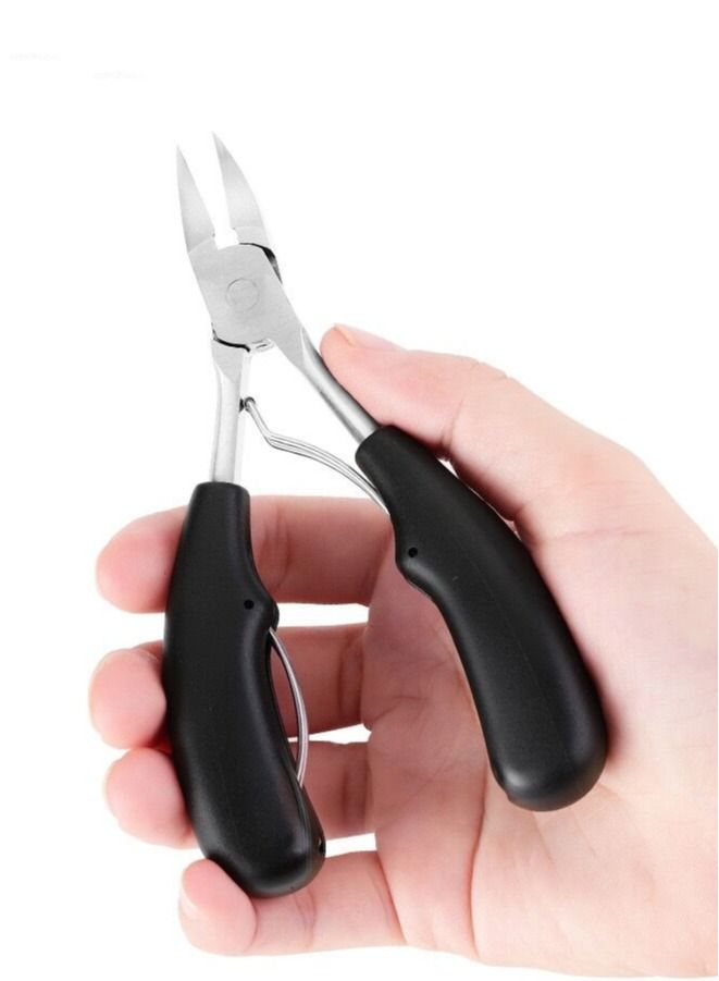 Podiatrist Toenail Clippers Professional Thick and Ingrown Toe Nail Clippers for Men and Seniors Pedicure Clippers Toenail Cutters Super Sharp Curved Blade Grooming Tool