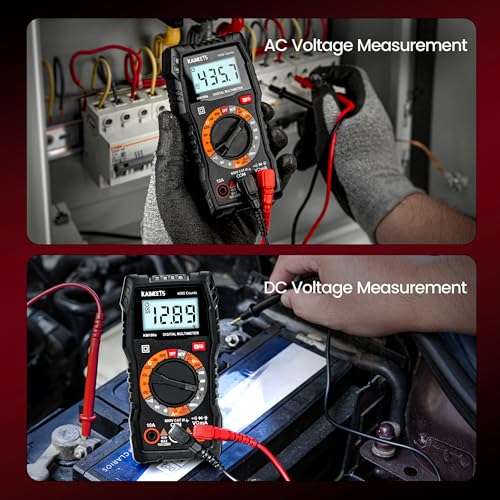 KAIWEETS Digital Multimeter 4000 Counts, Voltage Tester with Accurate Ohm Volt Amp Readings, DC/AC Voltmeter Clearly Measures Resistance Continuity Diode Capacitance NCV for Household and Automotive - Image 3
