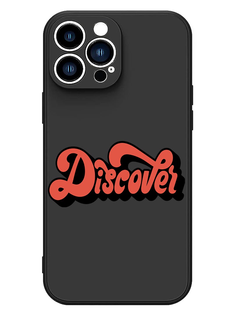 Theodor Protective Slim Fit Case Liquid Silicone Cover with Full Body Protection Anti-Scratch Shockproof Case For iPhone 12 Pro Max Black  - Discover-01 - Image 1