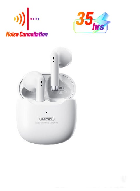 True wireless Headphones Bluetooth headset 5.3, lower power consumption, less latency, more stable signal, effective noise cancellation, no sound leakage, compatible with Android/Apple phones