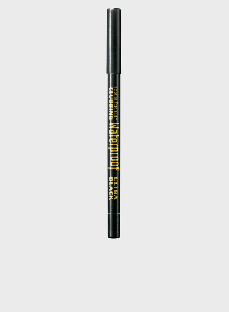 BOURJOIS PARIS Max Factor Contour Clubbing Waterproof Eye Pencil & Eye Liner – 54 – Ultra Black, 1.2g