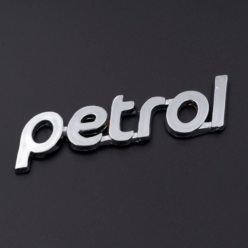 Asraw Chrome Finish Car Fuel Tank Sticker - Fuel Tank Logo Emblem Badge Monogram Universal for Car (Petrol 3x8.5cm) - Image 5