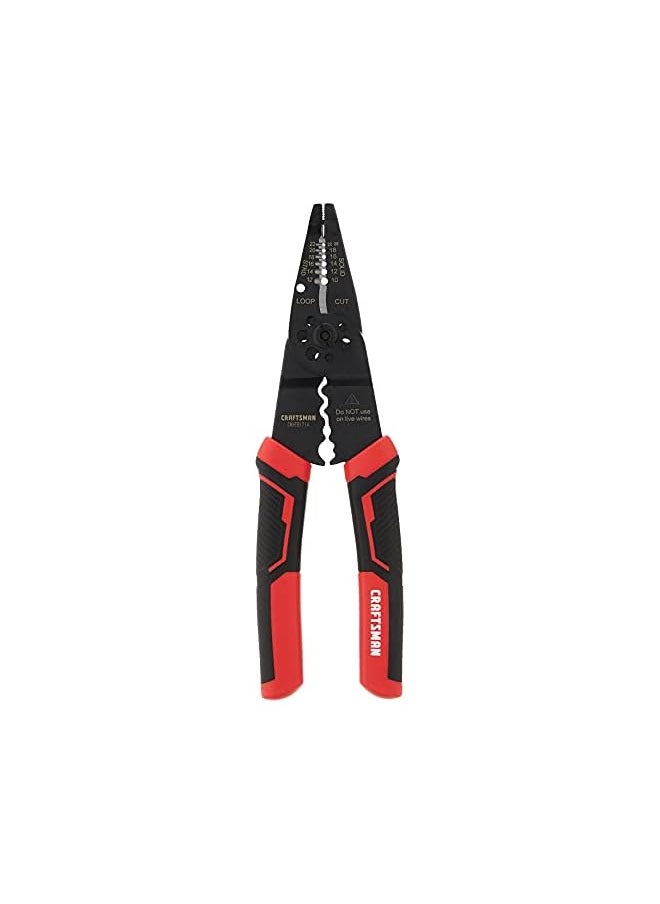 CRAFTSMAN - Craftsman Wire Stripping Tool/Wire Cutter & Crimper, 8-Inch (CMHT81714) - Image 1