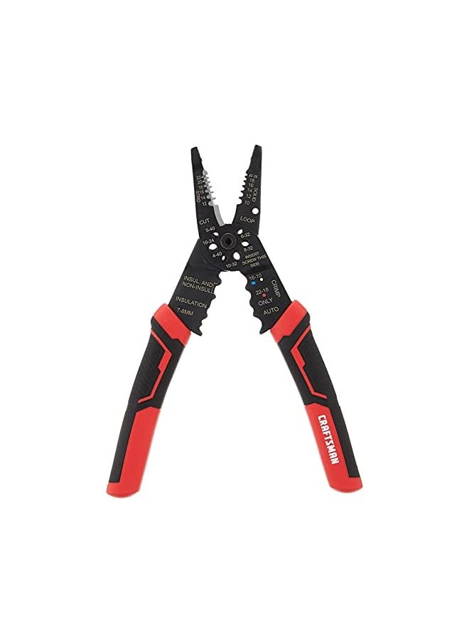 CRAFTSMAN - Craftsman Wire Stripping Tool/Wire Cutter & Crimper, 8-Inch (CMHT81714) - Image 1