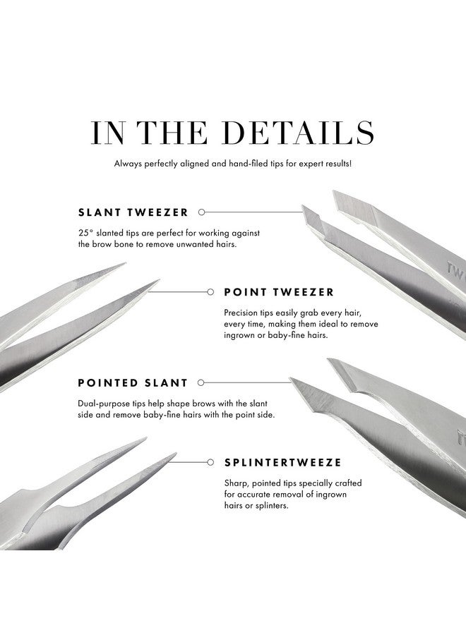 Tweezerman Slant Tweezer -Blue Jewel Model No. 1230-B09R, Multi - Image 3