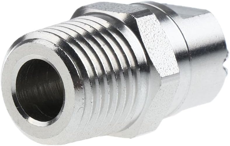 klarako Stainless Steel 1/4 inch Male High Pressure Washer Sprayer Spray Nozzle Tips Head, Surface Cleaner Nozzle, 65 Degree 30, Fan - Image 2