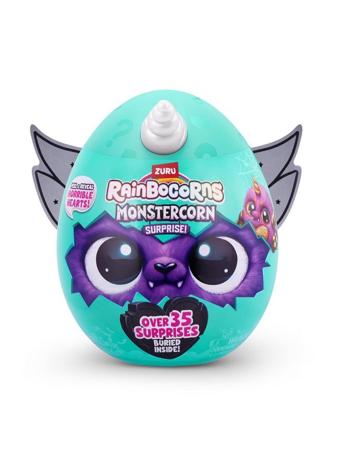 Rainbocorns Rainbocorns Monstercorn Surprise Raven - Surprise Unboxing Soft Toy, Fantasy Monster Gifts for Girls, Imaginary Play with Wearable Accessories - Image 2