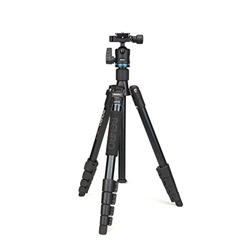 Benro Andoer Itrip It15 Aluminum Travel Angel Tripod Kit with Ball Head Monopod (Black) - Image 1
