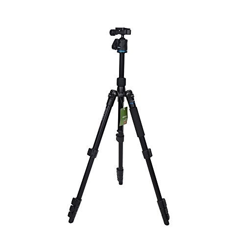 Benro Andoer Itrip It15 Aluminum Travel Angel Tripod Kit with Ball Head Monopod (Black) - Image 3