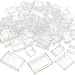 ZHX 72PCS Clear Transparent Window House Building Brick Toy Classic Flat Plates Pieces and Parts Block Compatible with Major Brands White Mix - Image 2