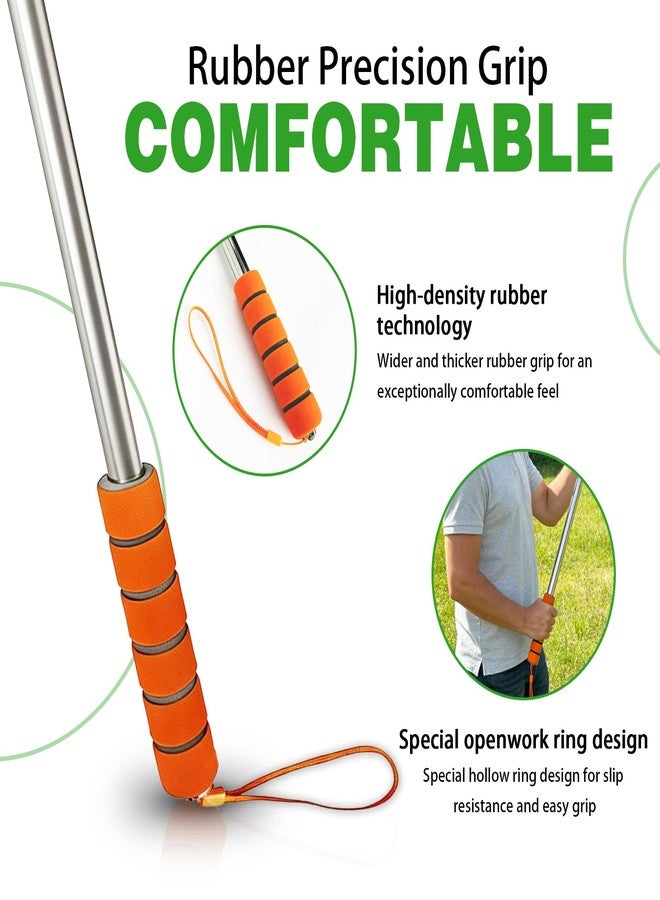 Aleybloodes Telescopic Golf Ball Retriever, 9-Foot Heavy-Duty Stainless Steel Shaft Golf Ball Picker with Non-Slip Rubber Grip, Professional Dual-Sided Easy-Pickup Golf Ball Retriever - Image 3