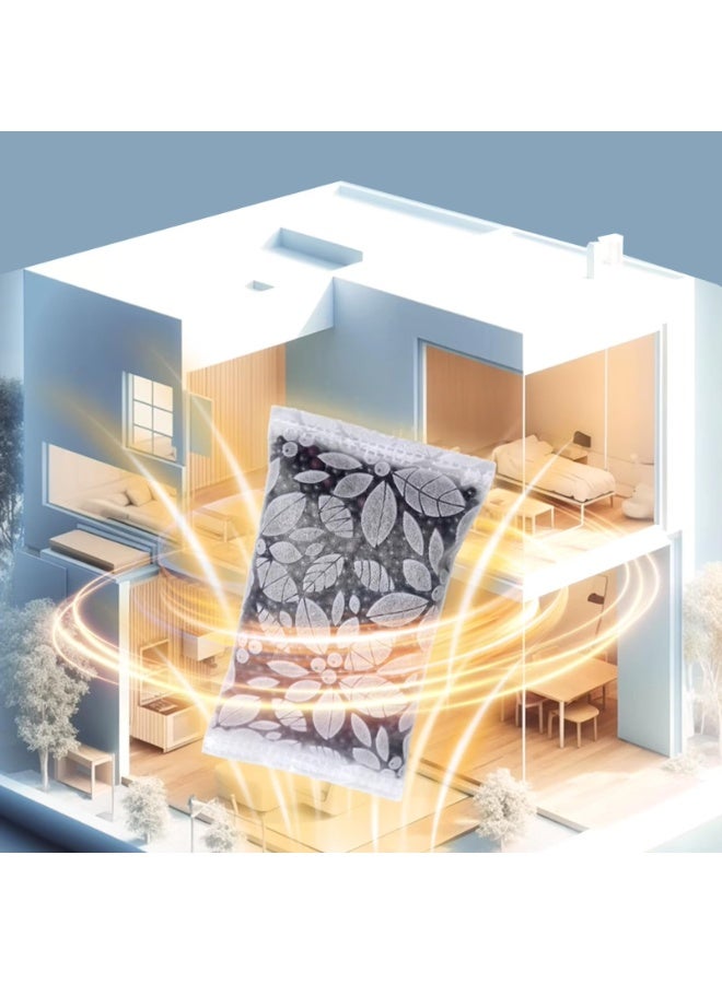 غنافوتو 10 حزم مزيل رائحة الكربون المنشط، النانو المعدنية الكريستال الكربون الجسيمات المنزلية مزيل الرائحة السيارات المنعش الهواء خزانة الملابس مزيل العرق الأحذية الطابق السفلي مربع القمامة حزمة سلامة الحيوانات الأليفة - Image 5