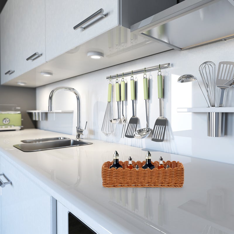 Woven Basket Cutlery Drain Basket Woven Flatware Basket Chopsticks Storage Basket Kitchen Basket - Image 5