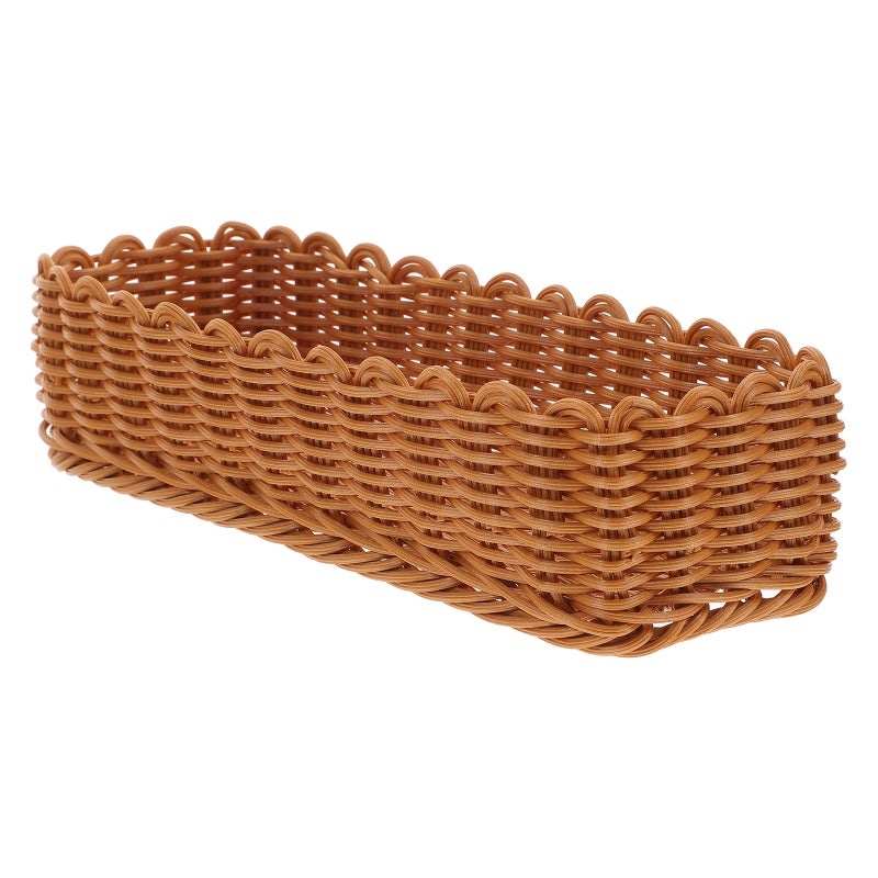 Woven Basket Cutlery Drain Basket Woven Flatware Basket Chopsticks Storage Basket Kitchen Basket - Image 1