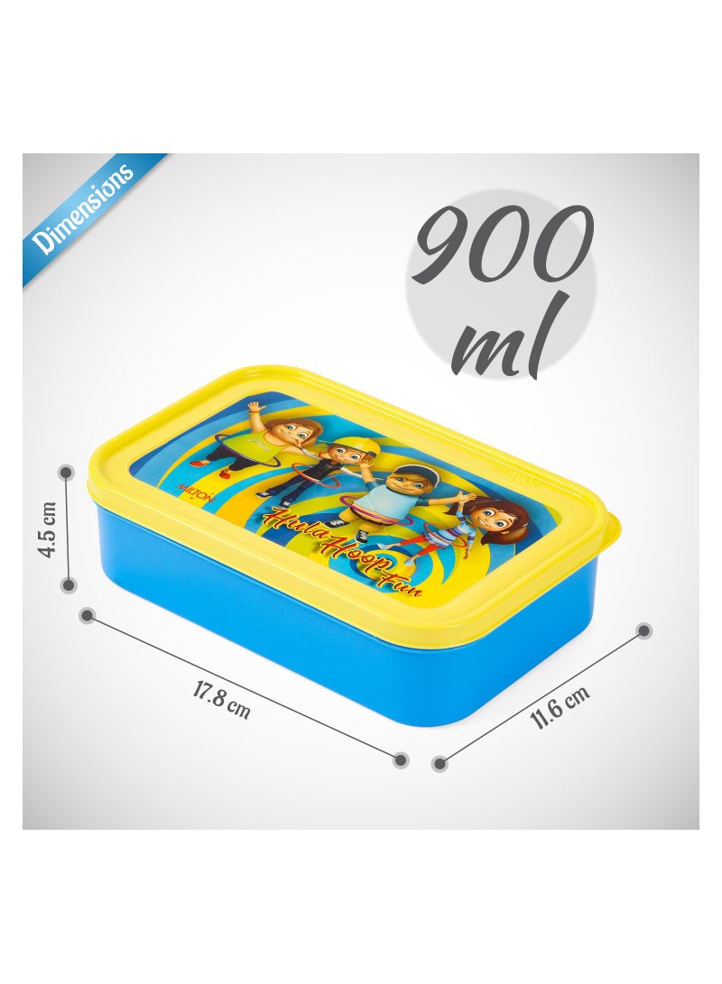 Milton School Time Lunch Box - Blue - Image 5