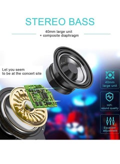AMBERJACK Wireless Music BT Headphones for Gaming Over Ear Foldable Noise Protection Headset AKZ52 For Children Boy Girl Travel School Phone Pad Tablet PC  - Image 3
