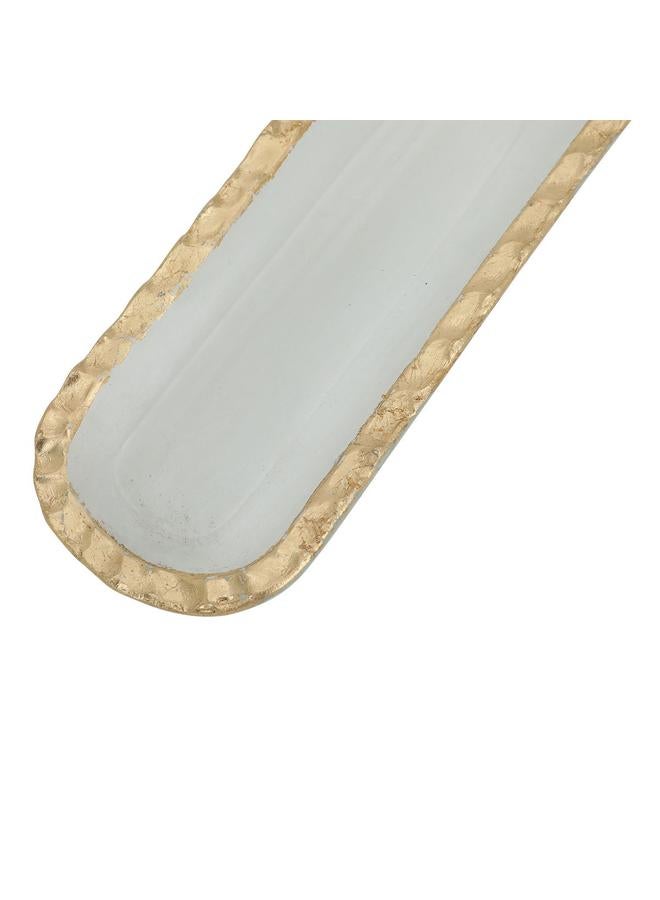 Alsaif Porcelain Dessert Serving Dish Oval White - Image 2