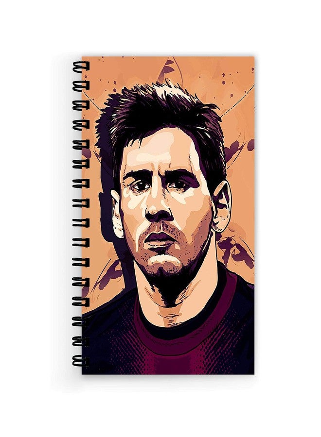 Plan To Gift Messi Painting Printed Designer Wire Bound unruled Paper Sheets (160 Pages) Notebooks & Diary - Image 1