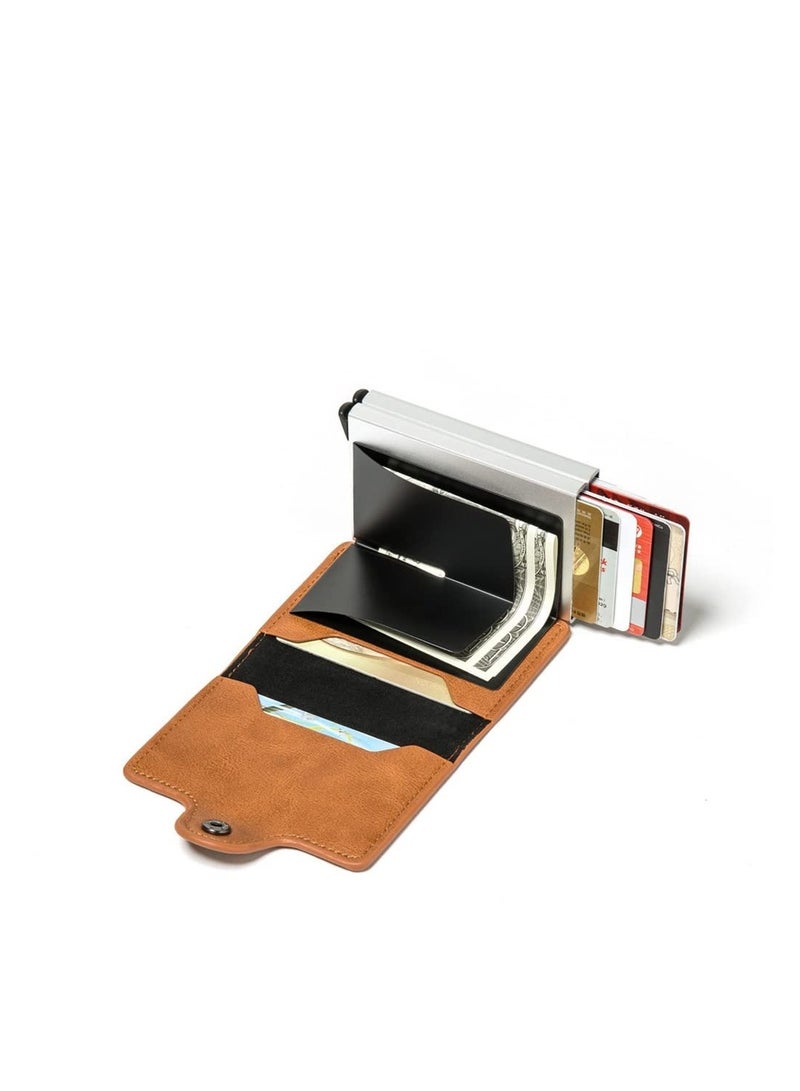 حامل بطاقات ائتمان أنيق من جلد PU للرجال - نحيف، متين ومثالي للاستخدام اليومي - Image 3