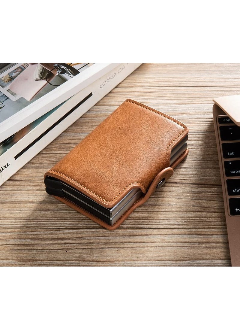 حامل بطاقات ائتمان أنيق من جلد PU للرجال - نحيف، متين ومثالي للاستخدام اليومي - Image 1