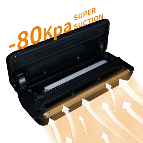 ENEM Vacuum Sealer Machine for Packing, Sealing Machine for Food Packets, 80kpa Automatic Dry & Wet Air Packet Sealer Machine, with 2 Year Warranty from Enem,With Free 1 Vacuum Roll,10 Vacuum Pouches - Image 4