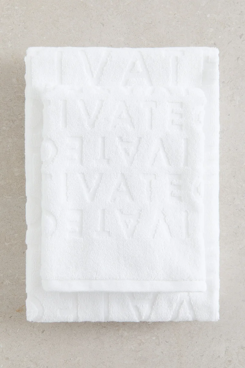 H&M Cotton terry hand towel
