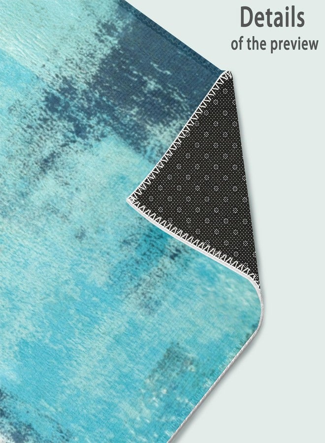 IGPPDO Welcome Mats Abstract Blue Gray Texture Indoor Front Door Mats for Home Entrance, Super Non-Slip Floor Mats for Home Entryway, Outdoor Welcome Mat, Easy Clean, 17x 30 inch - Image 4