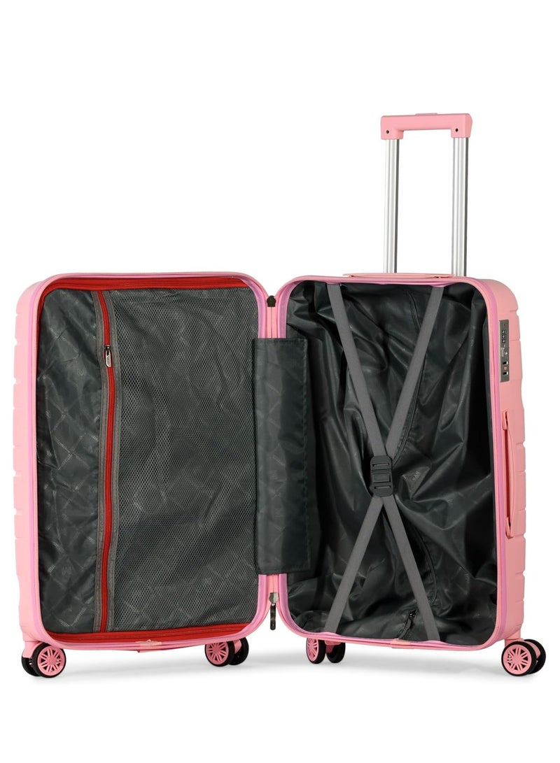Milano Complete 5 Piece Luggage Set Size 12/14/20/24/28 - Made of Unbreakable Polypropylene - Image 3