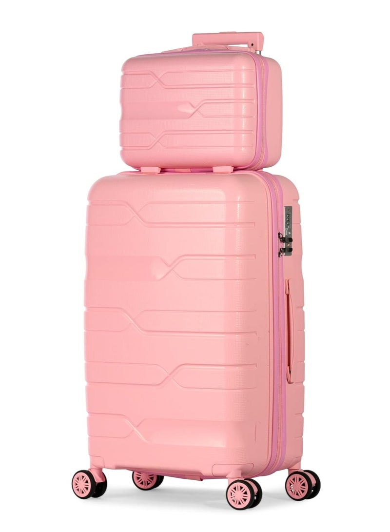 Milano Complete 5 Piece Luggage Set Size 12/14/20/24/28 - Made of Unbreakable Polypropylene - Image 4