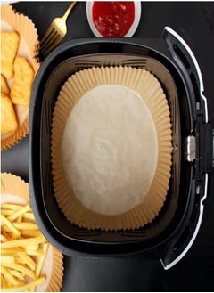 Generic Air fryer Disposable Parchment paper liner plate, Non-Stick Multi use for Frying, Air Fryer, Microwave, Oven, 50 Plates, Size:16cm 