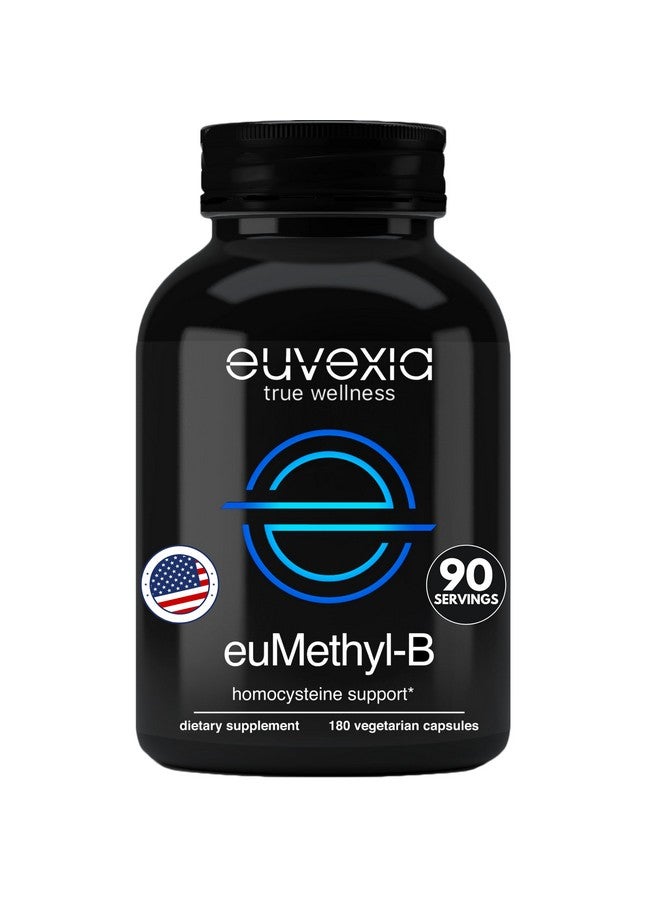 Euvexia L ميثيل فولات نشط 5-MTHF بالإضافة إلى ميثيل B12 - مركب B ميثيل مع B2 B6 B9 B12 NAC L-سيرين TMG بيتايدين HCL L ميثيل فولات - يدعم الهوموسيستين والقلب والمزاج والدماغ - د. إيكبرغ - بدون حمض الفوليك - Image 1