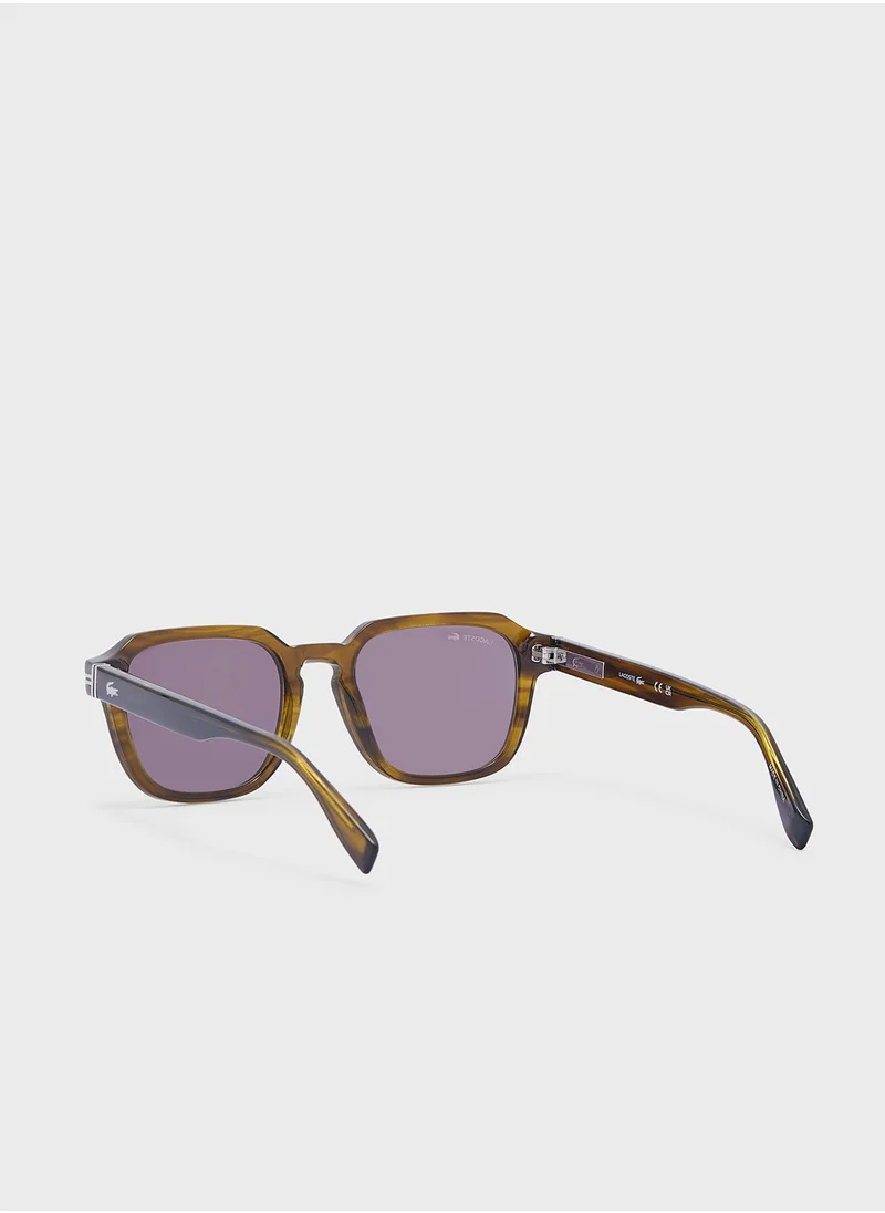 LACOSTE Modified Rectangle Sunglasses L6046S