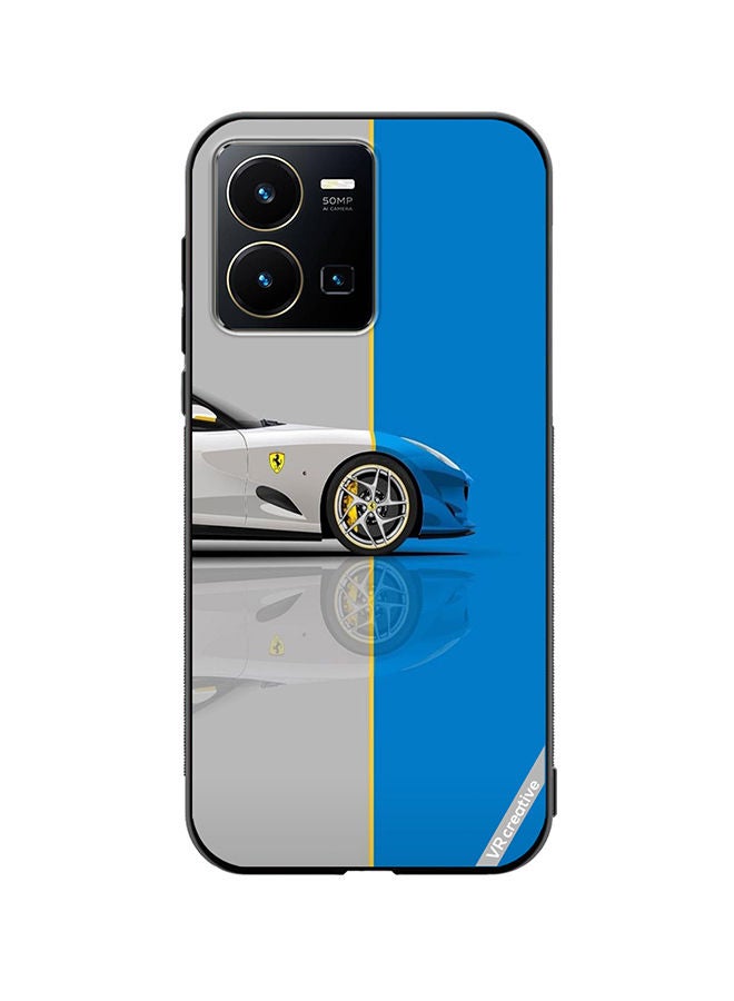 Protective Case Cover For Vivo Y35 Car Design Multicolour