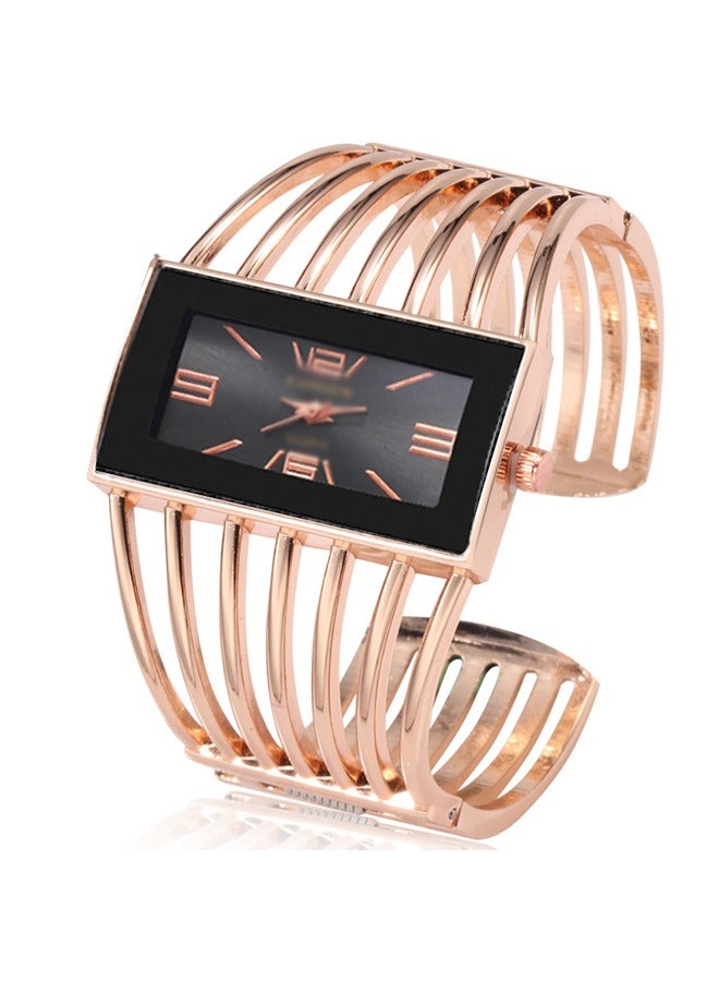 Women's Water Resistant Stainless Steel Analog Watch Rose gloden - Image 1