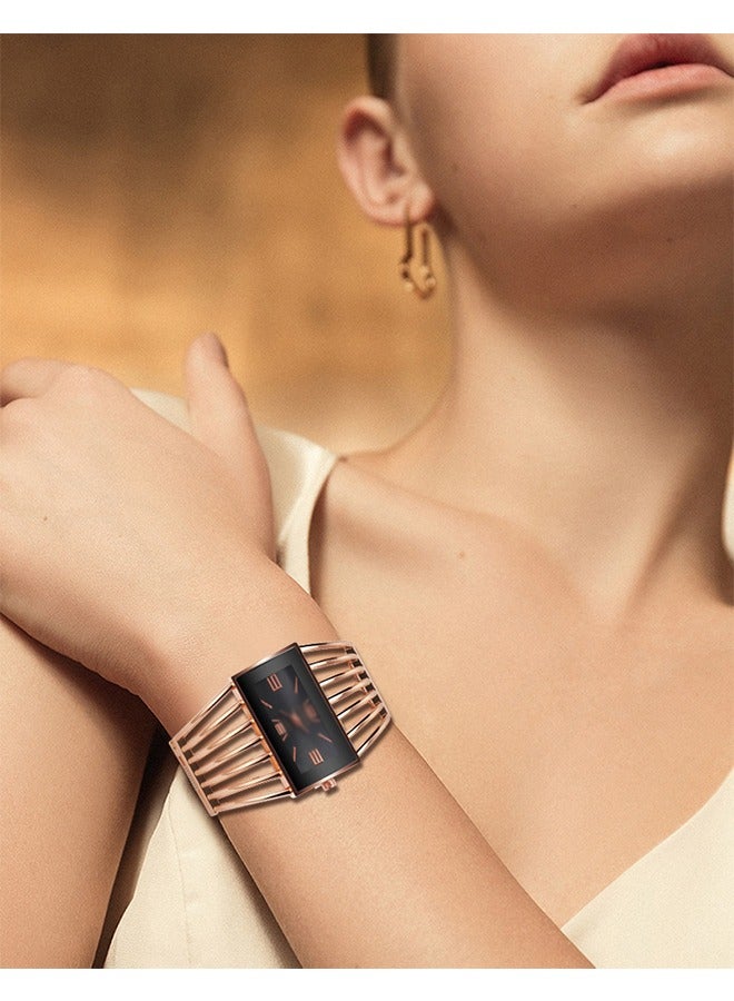 Women's Water Resistant Stainless Steel Analog Watch Rose gloden - Image 2