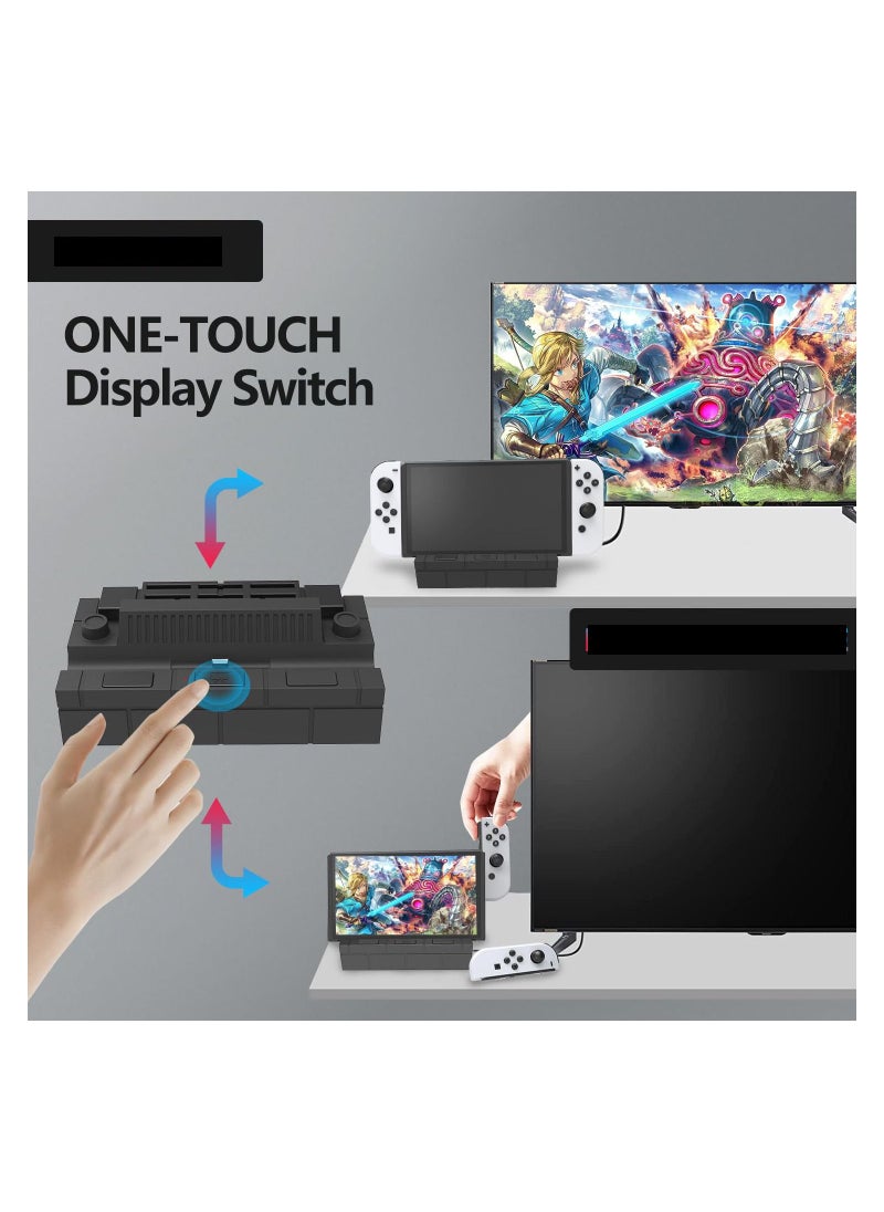 SYOSI - Switch Dock, Switch TV Dock with LAN Adapter for Switch/Switch OLED, Portable Multi-Port Design, Specially Designed for Switch/Switch OLED - Image 1