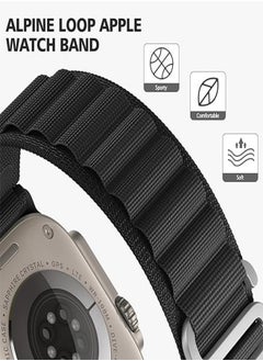 Spigen Alpine Loop Nylon Band Compatible with Apple Watch Ultra Band 49mm 45mm 44mm 42mm, Adjustable with Metal C-Hook Strap for iWatch Ultra 2, Series SE/9/8/7/6/5/4/3/2/1  - Image 3