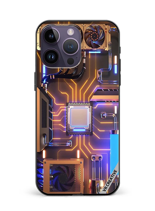 VR CREATIVE Protective Case Cover For Apple iPhone 16 Pro Max Server Design Multicolour