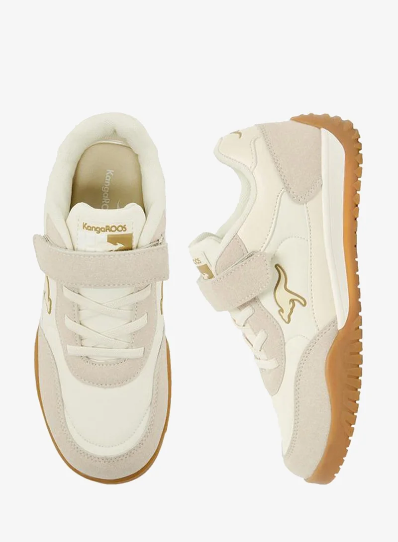 Kangaroos BEIGE Boys Hook & Loop School Sports Shoes for Men | Best Price UAE