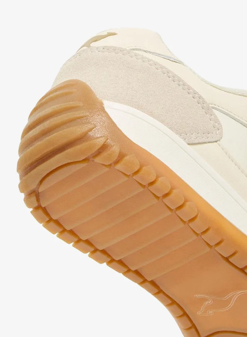 Kangaroos BEIGE Boys Hook & Loop School Sports Shoes for Men | Best Price UAE