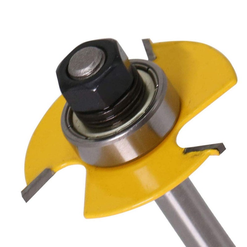 Yakamoz 1/4 Inch Shank 3-Wing Adjustable Slot Cutter Router Bit Set with Bearings | 6-Picecs Slotting Cutting Blades, 1/2 Inch Cutting Depth, 6 Different Cutting Widths - Image 5