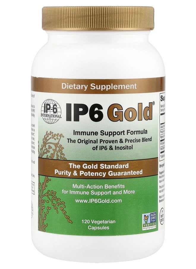 IP-6 International IP6 Gold® Immune Support Formula 120 Vegetarian Capsules 