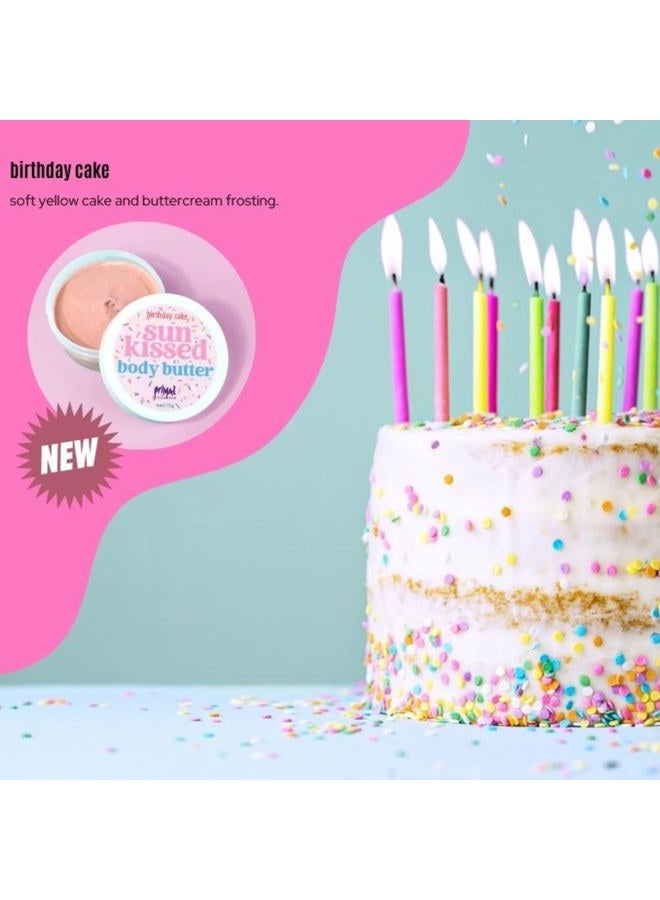 Primal Elements Sunkissed Body Butter with Coconut Oil, Shimmering Moisturizer for Ultimate Hydration and Nourishment, Suitable for All Skin Types, Instant Glow – Birthday Cake, 3 pack (4 oz each) - Image 5